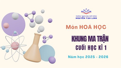 Hóa học: Nội dung ôn tập và kiểm tra học kì 1 - Năm học: 2025 - 2026