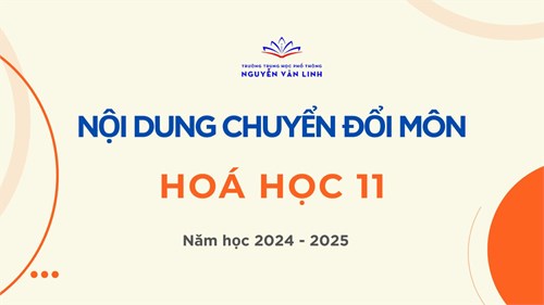 Nội dung chuyển đổi môn Hoá học lớp 11
